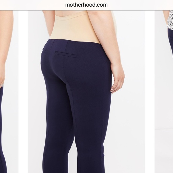 Motherhood Maternity Pants - Navy Full Panel Skinny Ankle Pants 👖